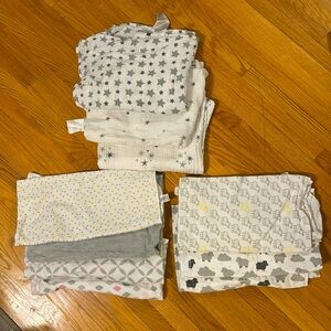 Muslim and recieving blankets (10 total)
